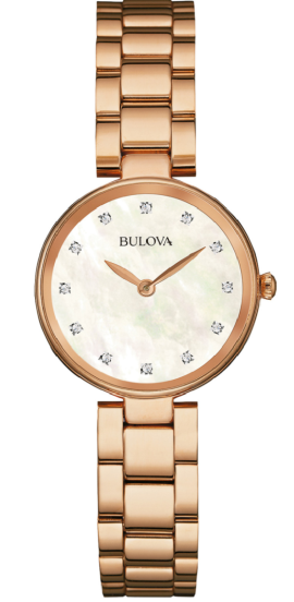 Bulova women's 2025 watch rose gold