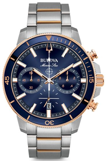 Bulova marine star on sale chronograph men's watch