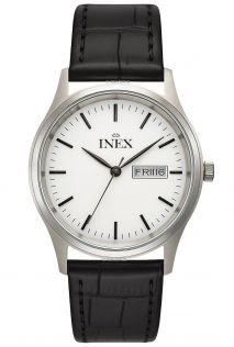 Inex Mens Classic Day Date Leather 35mm
