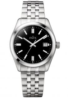 Inex Ladies 100m Sport Steel Black 33mm