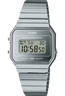 Smukły zegarek Casio Vintage w kolorze srebrnym | A700WEV-7AEF