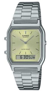 Zegarek Casio z podwójnym wyświetlaczem i tarczą Sunray | AQ-230A-9AMQYES