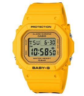 Kolekcja solar sloth Baby-G cyfrowy zegarek w letniej żółci | BGD-565SLC-9ER