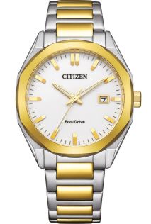 Citizen Eco-Drive unisex zegarek w dwukolorowej stali z mechanizmem E111 | BM7624-82A