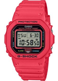 Czerwony zegarek cyfrowy G-Shock Energy Pack z wyświetlaczem Lightning | DW-5600EP-4ER