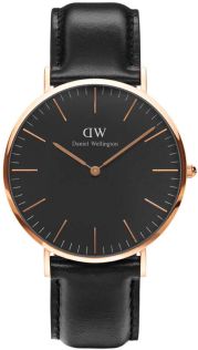 Daniel Wellington Classic Black Sheffield Rose Gold 40mm DW00100127