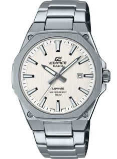 Smukły zegarek stalowy Casio Edifice z szafirowym szkłem wodoodpornym 100M | EFR-S108D-7AVUEF