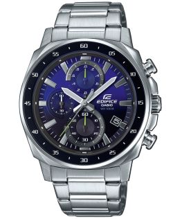 Zegarek chronograf Edifice z niebieską gradientową tarczą | EFV-600D-2AVUEF