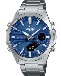 Zegarek Edifice World Timer z niebieską tarczą | EFV-C120D-2AEF