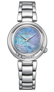 Citizen L ARCLY damski zegarek z masą perłową i diamentami | EM1110-81N
