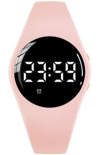 Zegarek treningowy brzoskwiniowy dla dzieci | FIBEX15V2PEACH