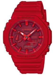Zegarek Carbon Core G-Shock z czerwonym wzorem | GA-2100-4AER