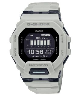Szary inteligentny zegarek treningowy Casio G-SHOCK z krokomierzem Bluetooth | GBD-200UU-9ER