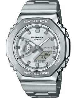 Srebrny zegarek G-Shock ze stali premium o smukłym profilu | GM-2110D-7AER