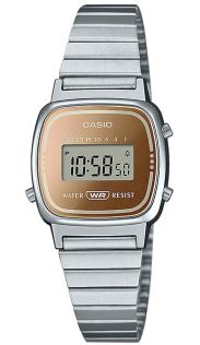 Ultra-slim Casio vintage damski zegarek cyfrowy złoty | LA670WES-4AEF