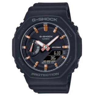 Smukły czarny zegarek G-Shock z Carbon Core Guard Casio | GMA-S2100-1AER