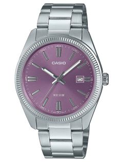 Klasyczny zegarek Casio z fioletową tarczą i technologią Neo-Display | MTP-1302PD-6AVEF