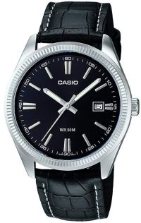 Klasyczny zegarek Casio na skórzanym pasku | MTP-1302PL-1AVEF