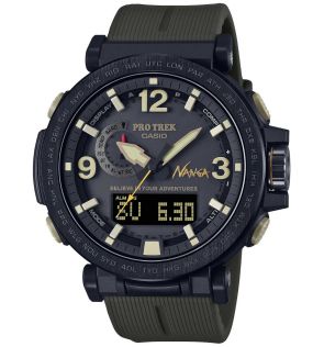Pro Trek Nanga limited edition ekologiczny zegarek przygodowy | PRW-6630NA-1A3ER