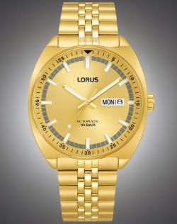 Lorus Mens 100m Golden Automatic 43mm