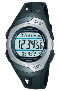 Cyfrowy zegarek sportowy Casio dla biegaczy z kalkulatorem dystansu | STR-300C-1VEF