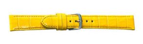 Falkenlund Deluxe Beco Watch Strap Louisiana Basic Yellow Calf Leather 18mm Stainless Steel Buckle 648618S