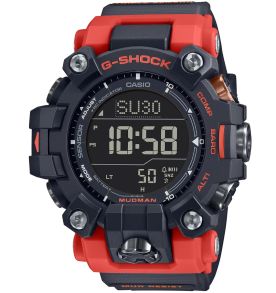 Mudoodporny zegarek solar G-Shock Mudman z czerwoną bransoletą | GW-9500-1A4ER