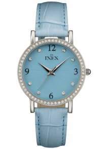 Inex Womens Turquoise Crystal Petite 30mm