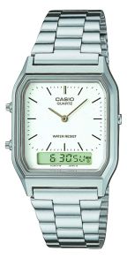 Klasyczny zegarek Ana-Digi z podwójnym czasem Casio | AQ-230A-7DMQYES