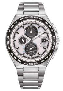 Citizen Super Titanium Eco-Drive radio-sterowany chronograf | Czas światowy i szafirowe szkło | AT8238-84A