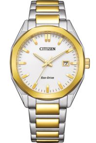 Citizen Eco-Drive unisex zegarek w dwukolorowej stali z mechanizmem E111 | BM7624-82A