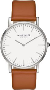 Carrie Taylor Lexington Silver/White Caramel Leather