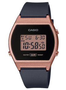 Petite cyfrowy zegarek sportowy z różowym wyświetlaczem Casio | LW-204-1AEF