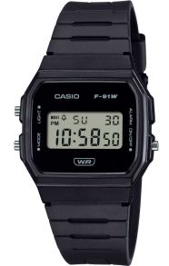 Zegarek cyfrowy Casio Retro z bio-paskiem | F-91WB-1AEF