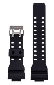 Black resin strap for Casio G-Shock GA-100-1A1ER / GA-100-1A2ER / GA-100-1A4ER / GA-120-1AER / GA-110-1B / GA-110-1A