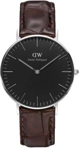Daniel Wellington Classic Black York Silver 36mm DW00100146