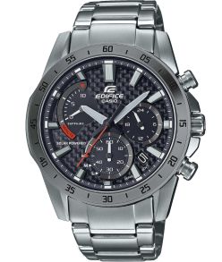 Zegarek Solar Carbon Casio Edifice z szafirowym szkłem i wodoodpornością 100M | EFS-S580D-1AVUEF