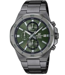 Zegarek Edifice zielona tarcza chronograf | EFV-640DC-3AVUEF