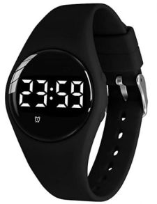 Dyskretny zegarek z wibracjami czarny | FIBEX15V2BLACK