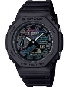 Tęczowy zegarek G-Shock z iryzującym wzorem cegły | GA-2100RW-1AER