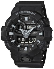 Czarny Super Illuminator G-Shock z funkcją Dual Time | GA-700-1BER