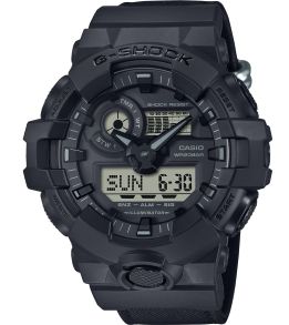 Wojskowy zegarek G-Shock z paskiem Cordura i czarno-szarym designem | GA-700BCE-1AER