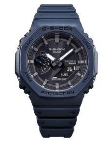 Niebieski zegarek Solar Bluetooth Casio G-SHOCK Carbon Core Guard | GA-B2100-2AER