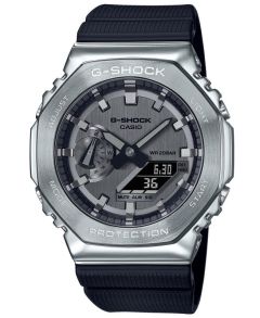 Zegarek z metalową kopertą ośmiokątną Casio G-Shock | GM-2100-1AER
