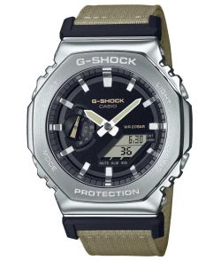 Zegarek Utility Metal G-Shock stalowy ośmiokątny | GM-2100C-5AER
