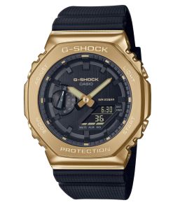 Zegarek do nurkowania G-Shock gold bezel 200M z czasem światowym | GM-2100G-1A9ER