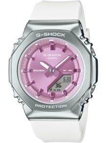Damski zegarek G-Shock z metalową ramką i biożywicznym paskiem | GM-S2110-7A6ER