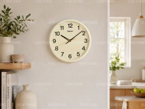 Seiko Cream Wall Clock 30x5cm