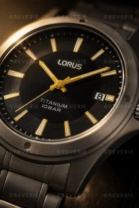 Lorus Mens Titanium Watch 37mm
