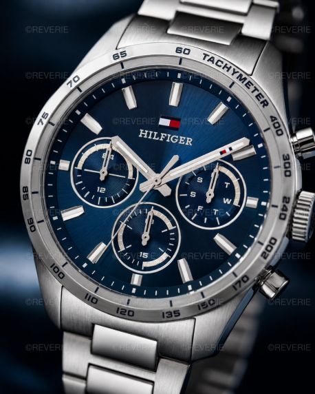 Tommy Hilfiger Mens Blue Steel 42mm